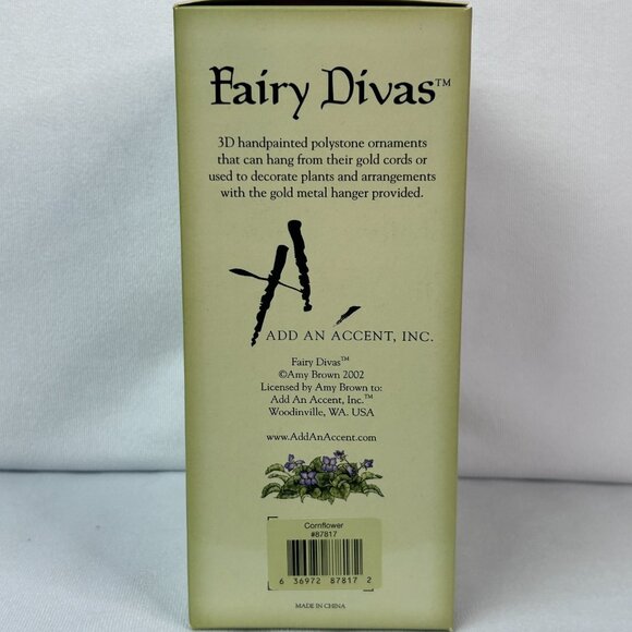 Amy Brown's Fairy Divas Cornflower Ornament #87817 - Picture 6 of 8